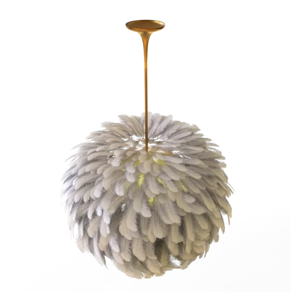 Feather Chandelie Rhino Model and GH Algorithm