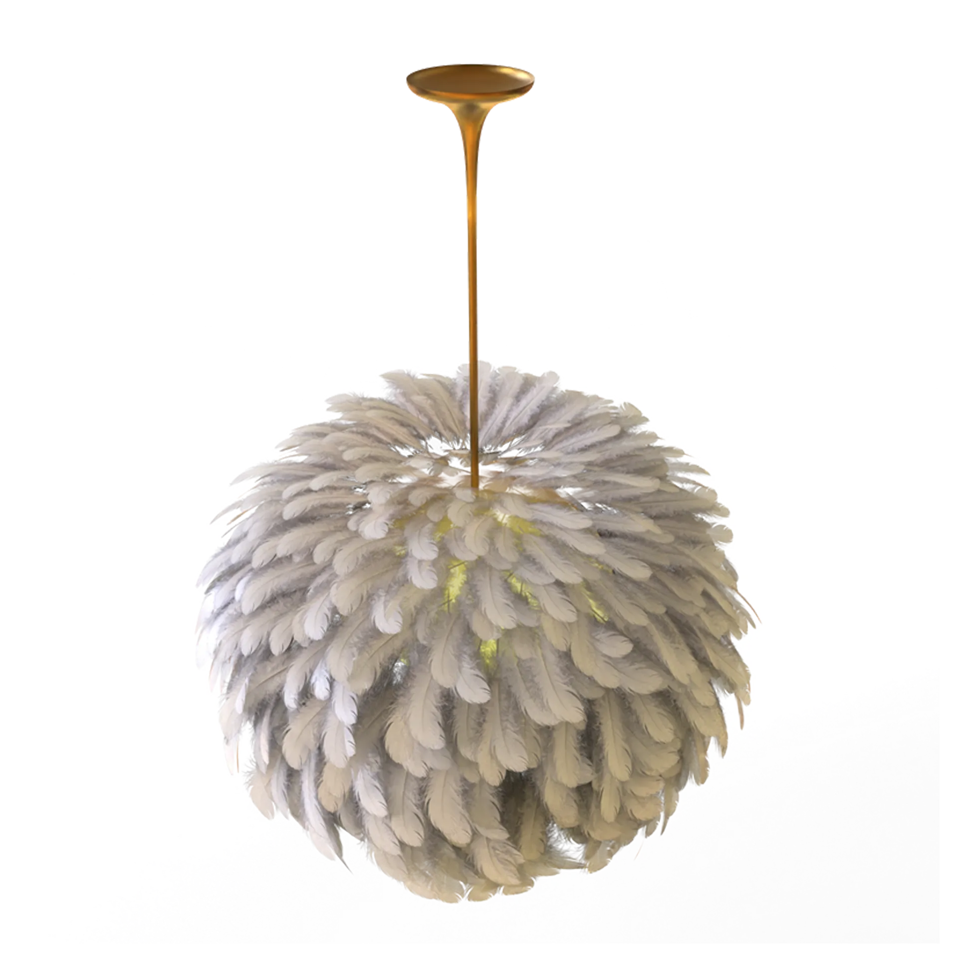 Feather Chandelie Rhino Model and GH Algorithm