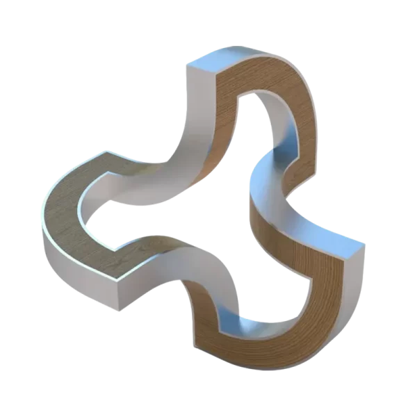3D sculpted rhinoceros model